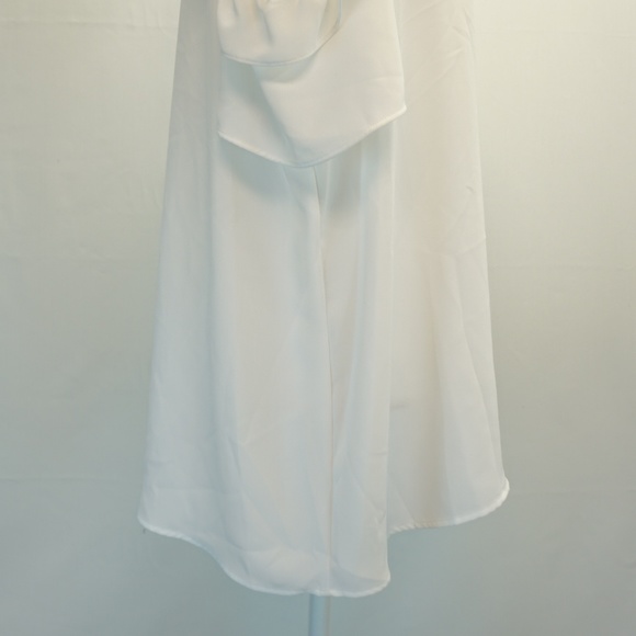 NY Collection Ruffle Cold Shoulder Blouse Top - Picture 3 of 8